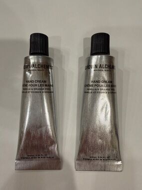 NEW 🤩GROWN ALCHEMIST VANILLA & ORANGE PEEL HAND CREAM : SET OF TWO- 10 ML EACH